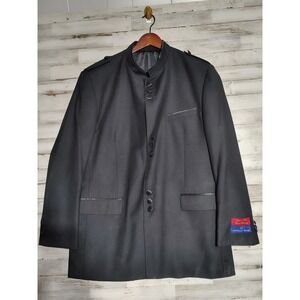 Apollo King 46R Black Double Breasted Mens Jacket‎